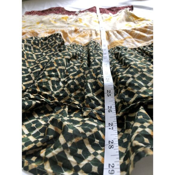 Free People Women's Gotta Have You Tunic Top XS Marigold Tiered Boho Oversized - Picture 8 of 8